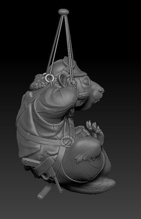 hamster pilot  3D print model_4
