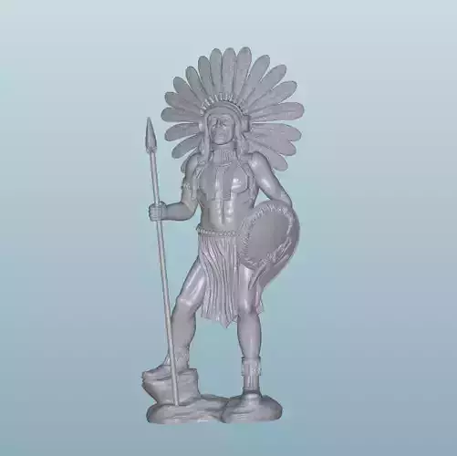 INDIAN  W16 Native American Figures 3D print model