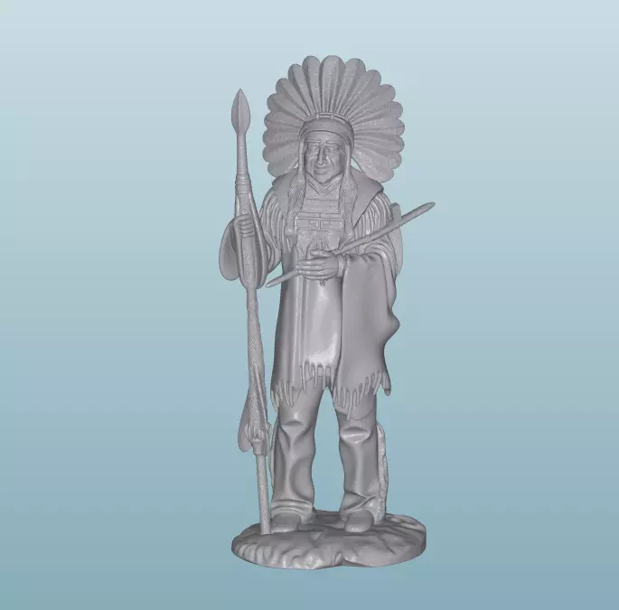 INDIAN W17 Native American Figures 3D print model_0