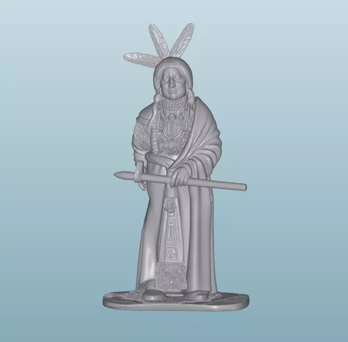INDIAN W18 Native American Figures 3D print model_0