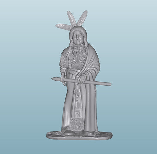 INDIAN  W18 Native American Figures 3D print model