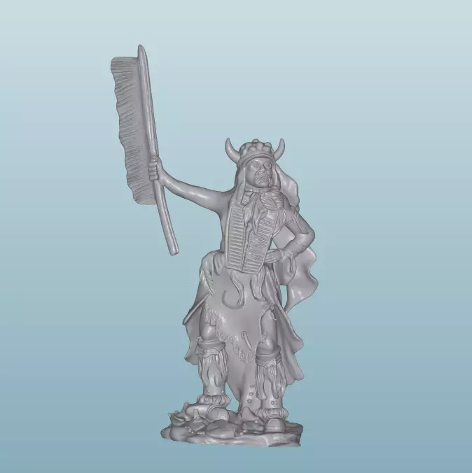 INDIAN W20 Native American Figures 3D print model_0