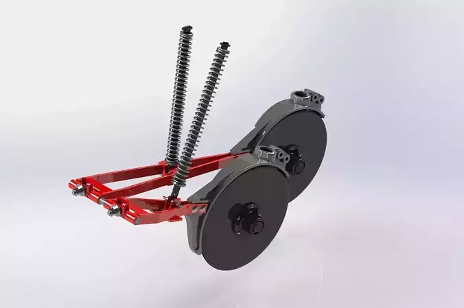 Coulter unit with linkage