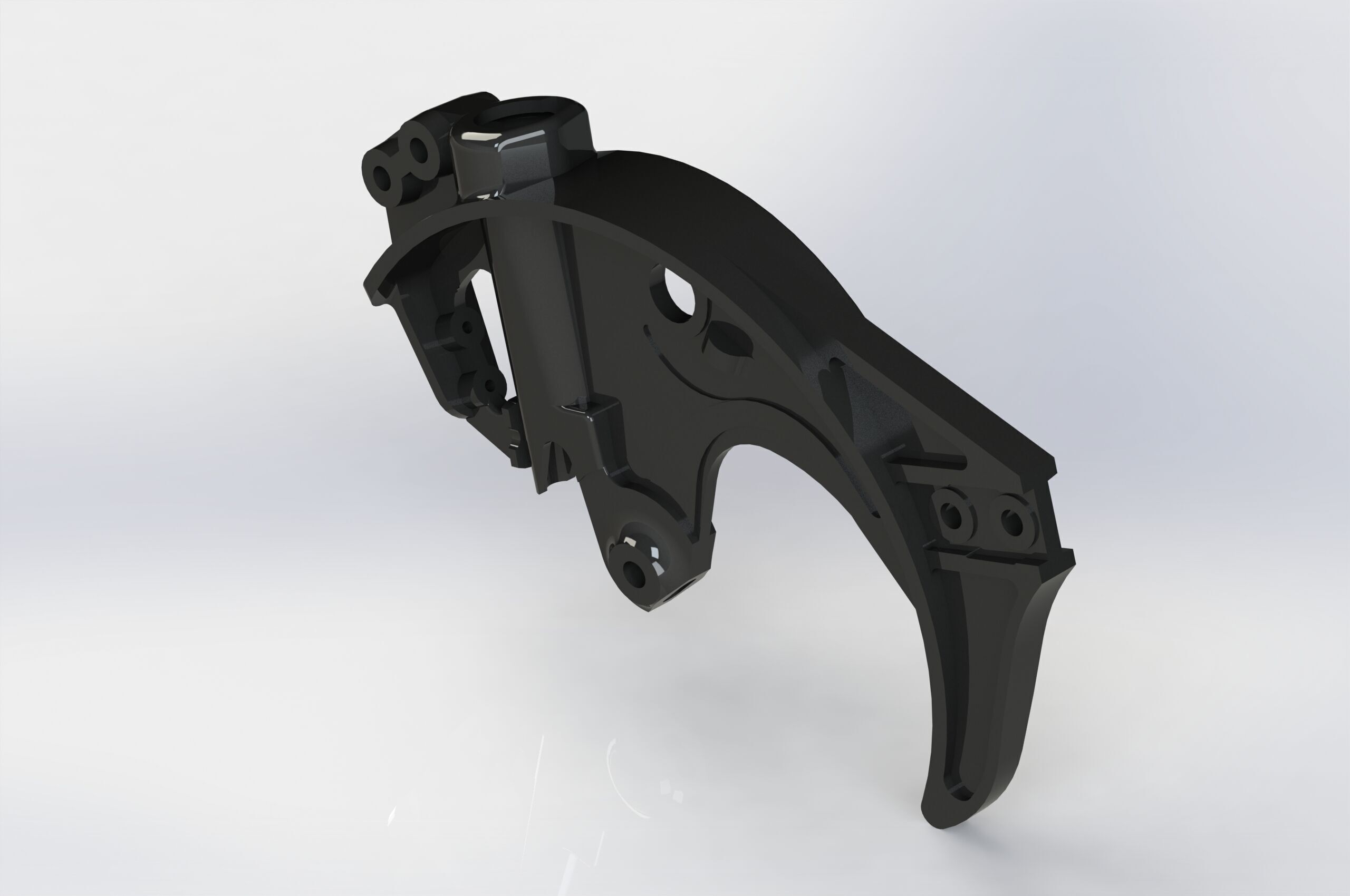 Coulter unit with linkage Low-poly 3D model_7