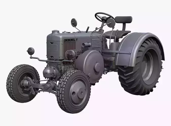 Old Lanz Bulldog Tractor 1930s M1