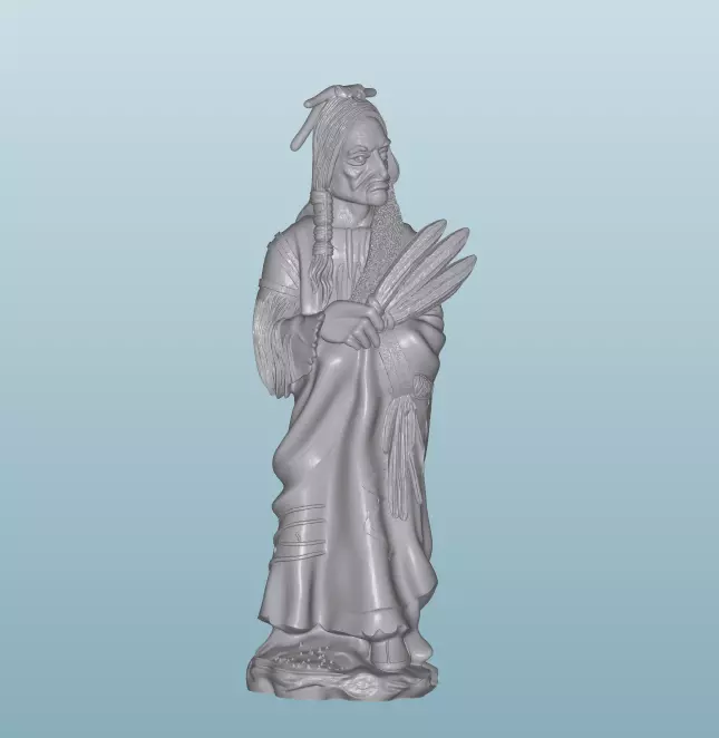 INDIAN  W22 Native American Figures 3D print model_0