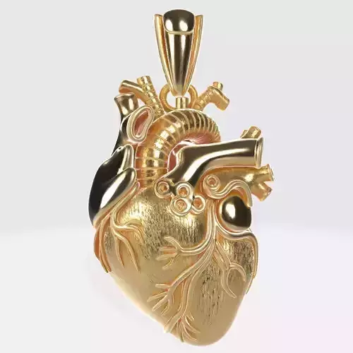 Human Heart Pendant 9