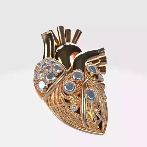 Human Heart Pendant 6