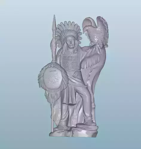 INDIAN  W24 Native American Figures 3D print model
