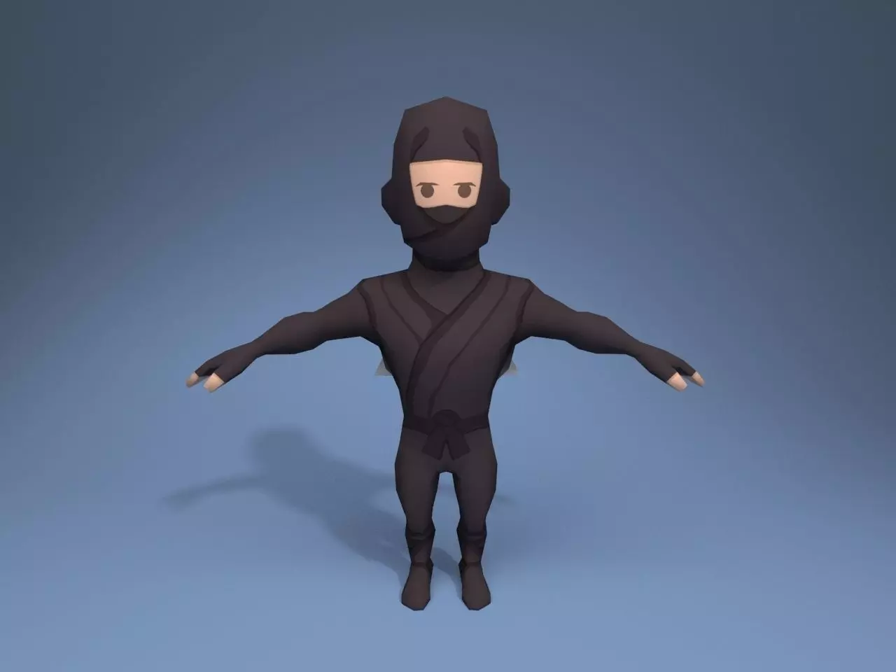 Ninja Low-poly 3D model