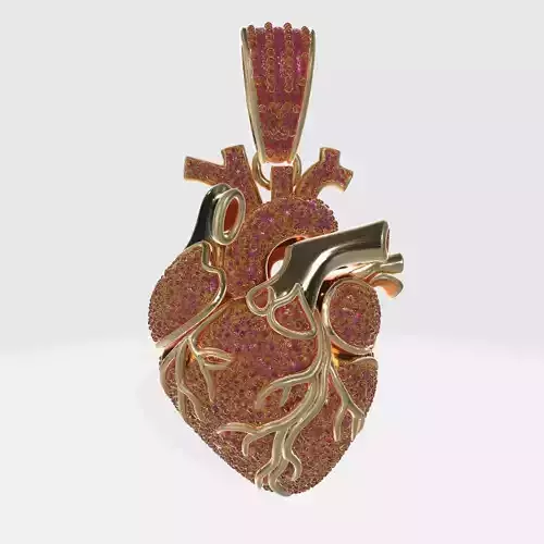 Human Heart Pendant 5