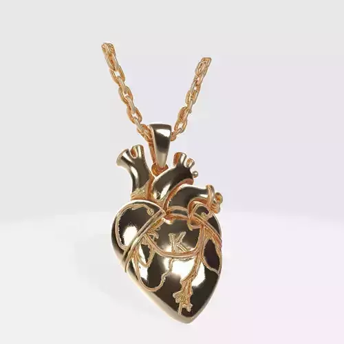 Human Heart Pendant 4