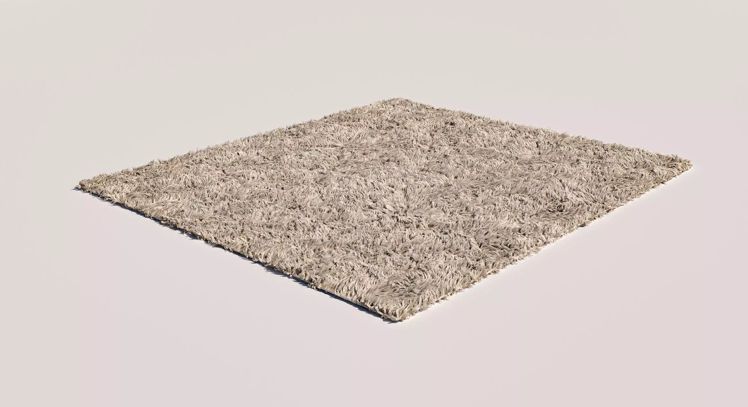 Rug moddel- Realistic Fiber Simulation- Low-poly 3D model_0
