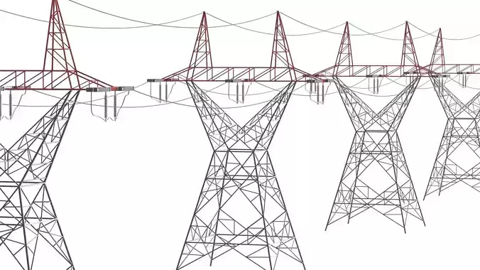 Electric Transmission Tower 3D model