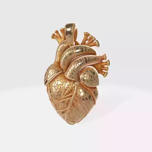 Human Heart Pendant 1