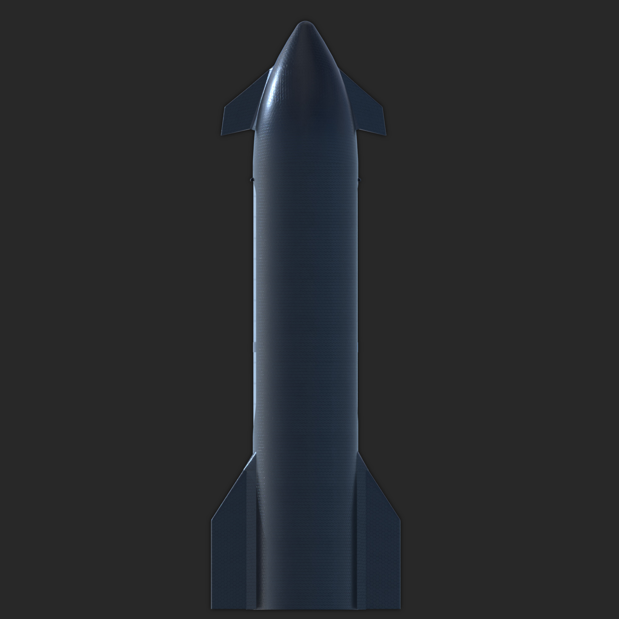 SpaceX Starship V3 3D model_2
