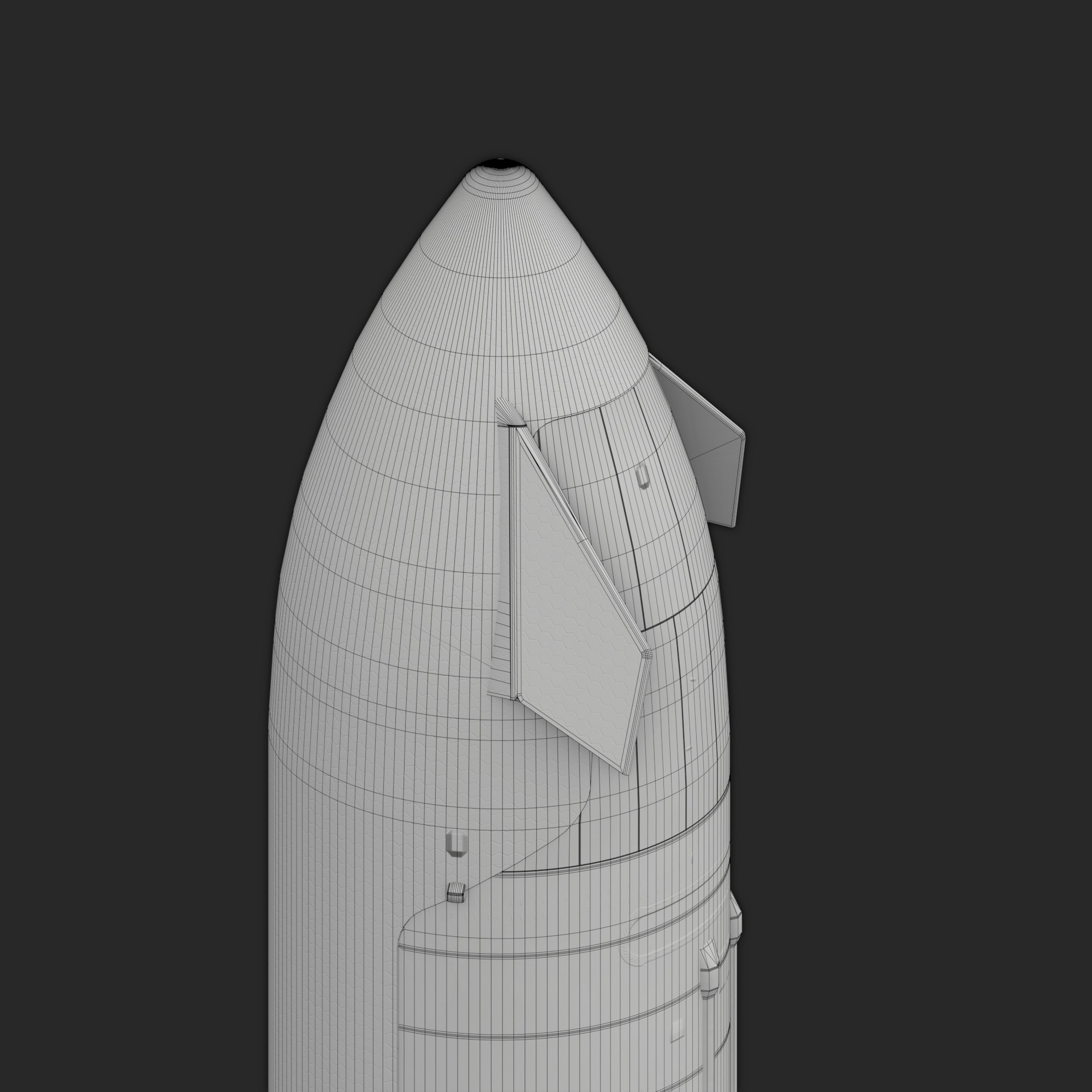 SpaceX Starship V3 3D model_11