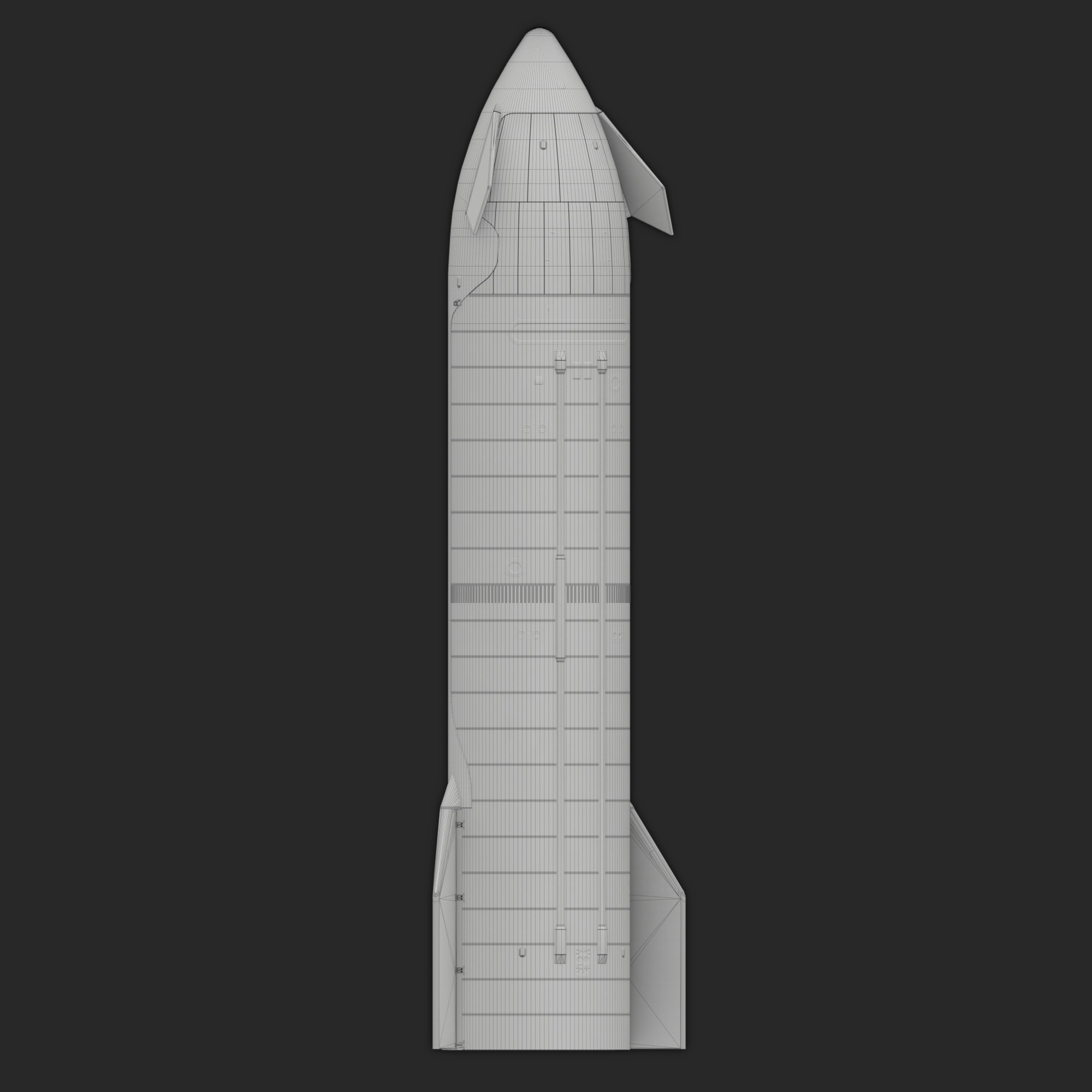 SpaceX Starship V3 3D model_10