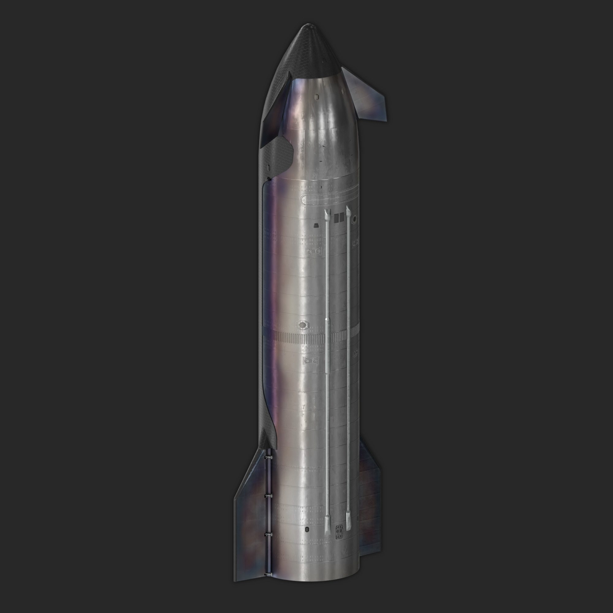 SpaceX Starship V3 3D model_7