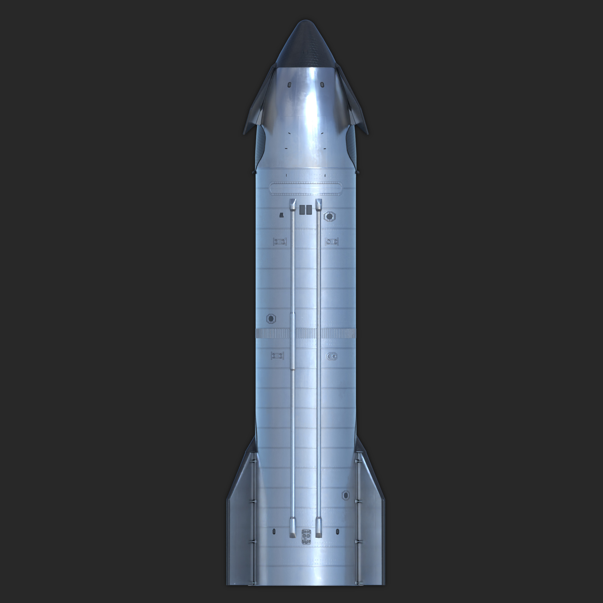 SpaceX Starship V3 3D model_3