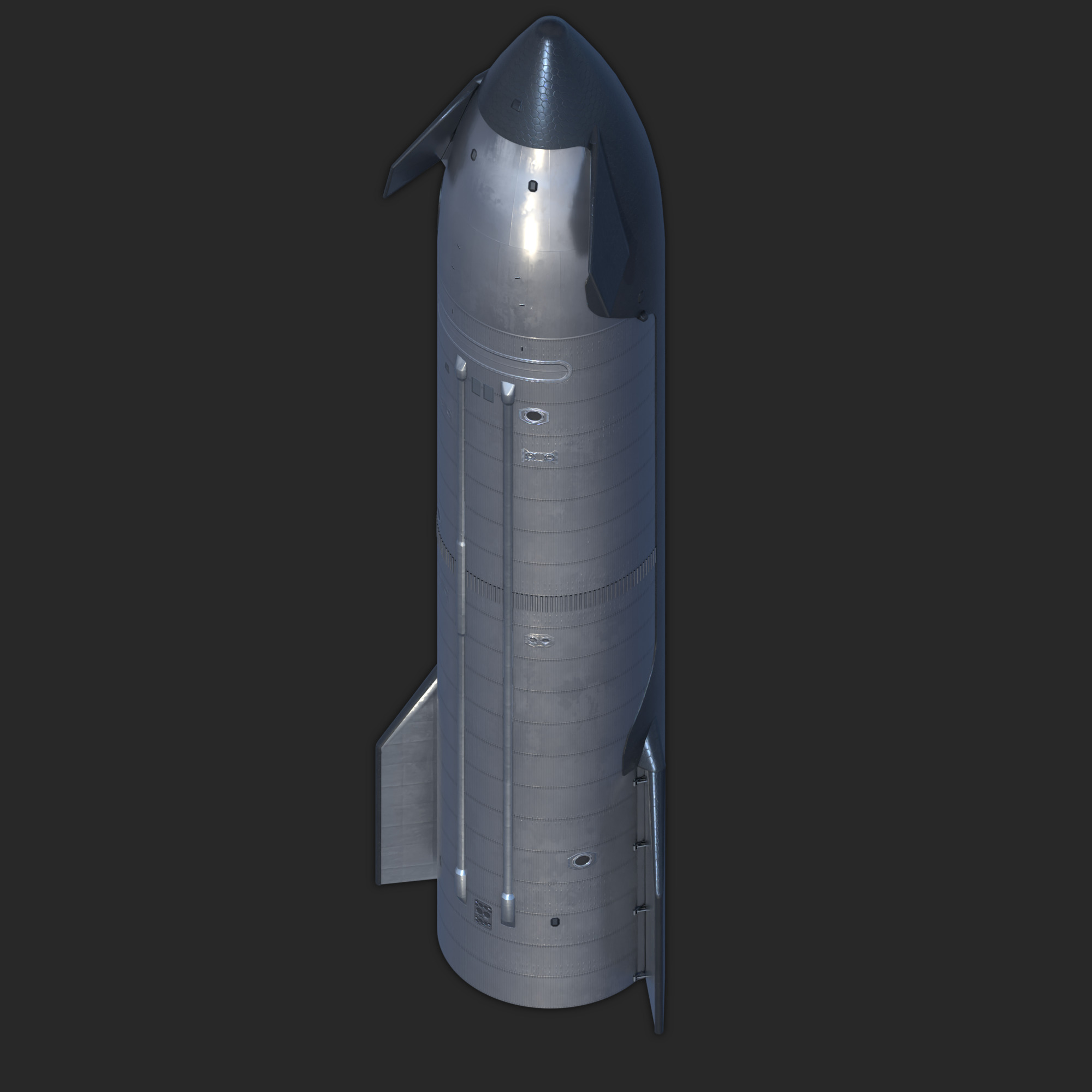 SpaceX Starship V3 3D model_5