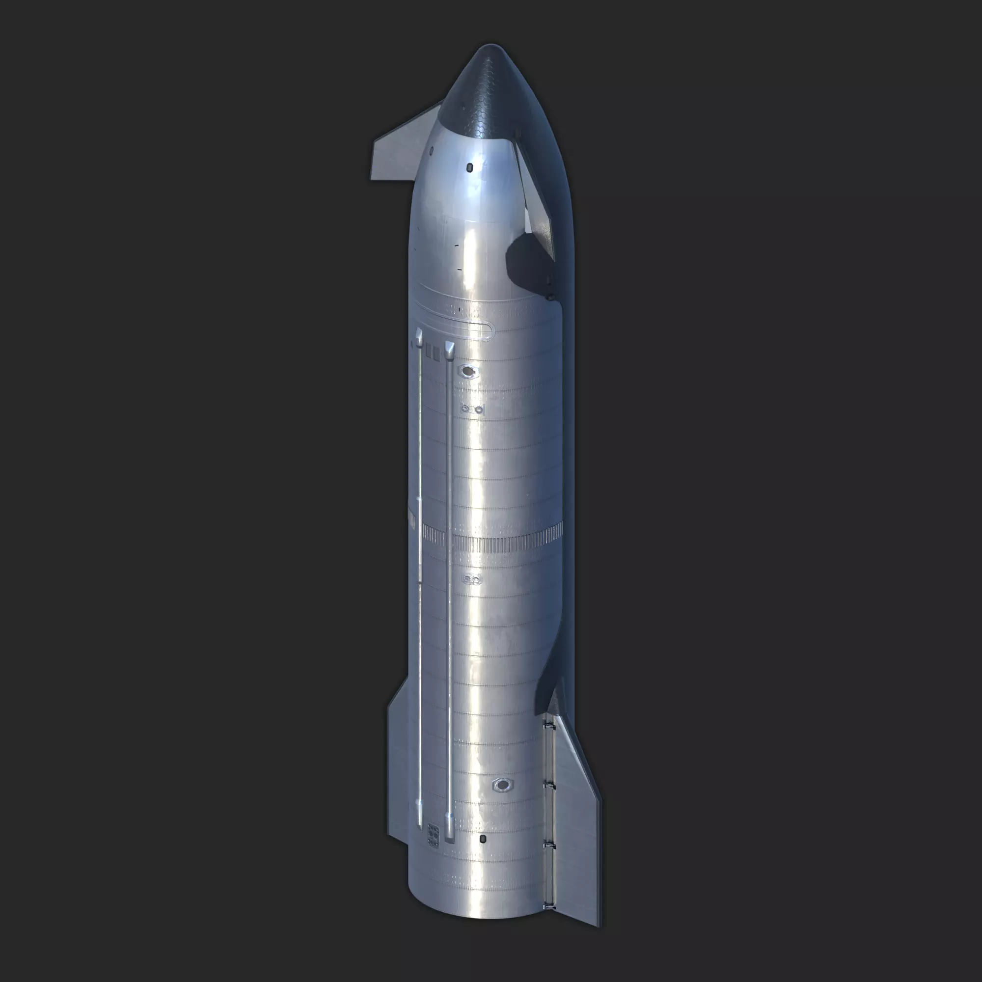 SpaceX Starship V3 3D model_0