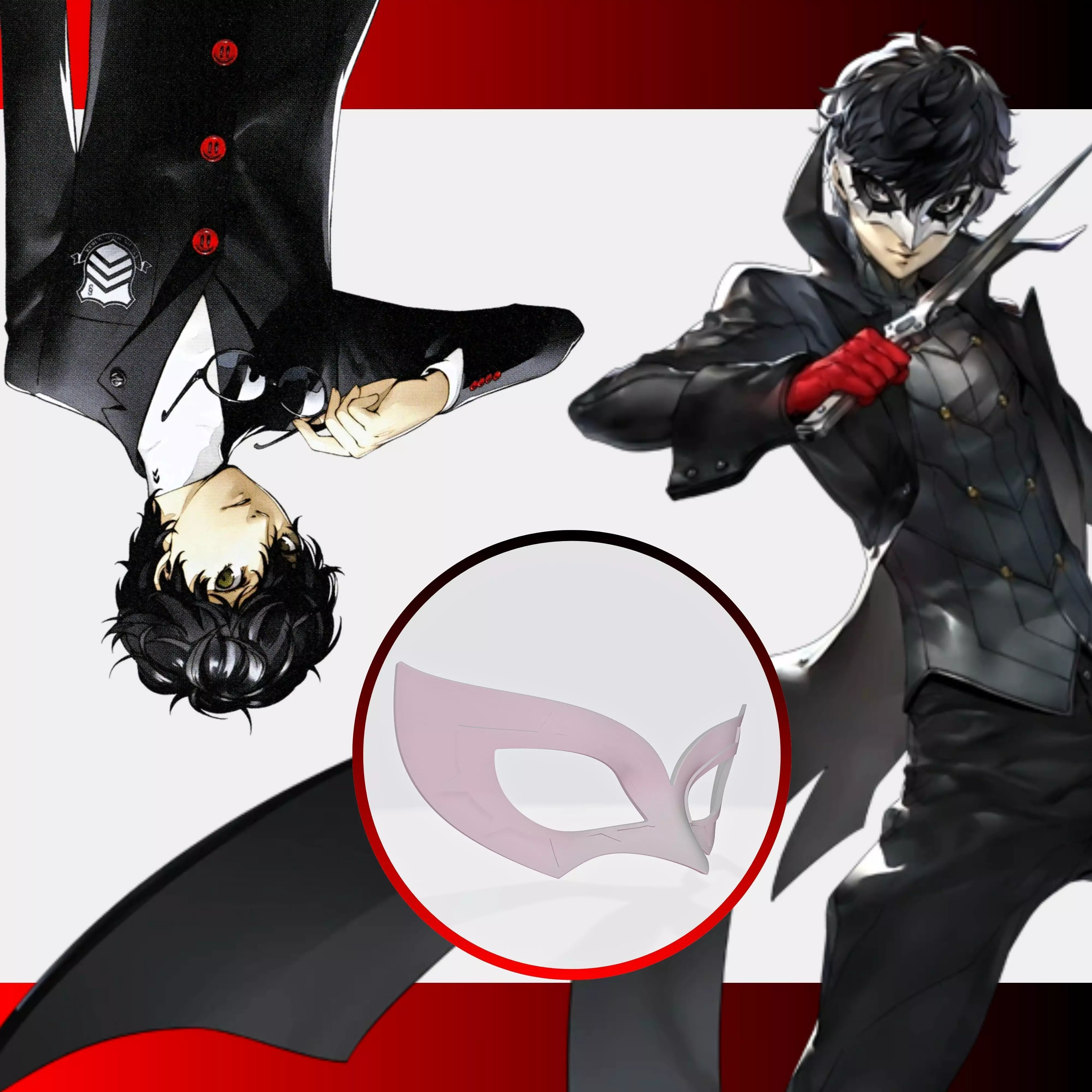 Joker Mask from Persona 5 3D print model_0