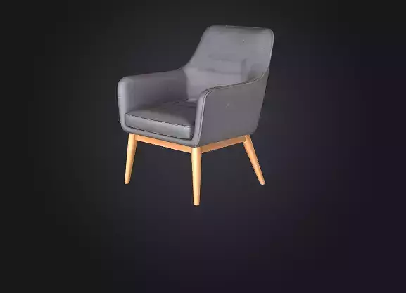 Modern Gray Armchair