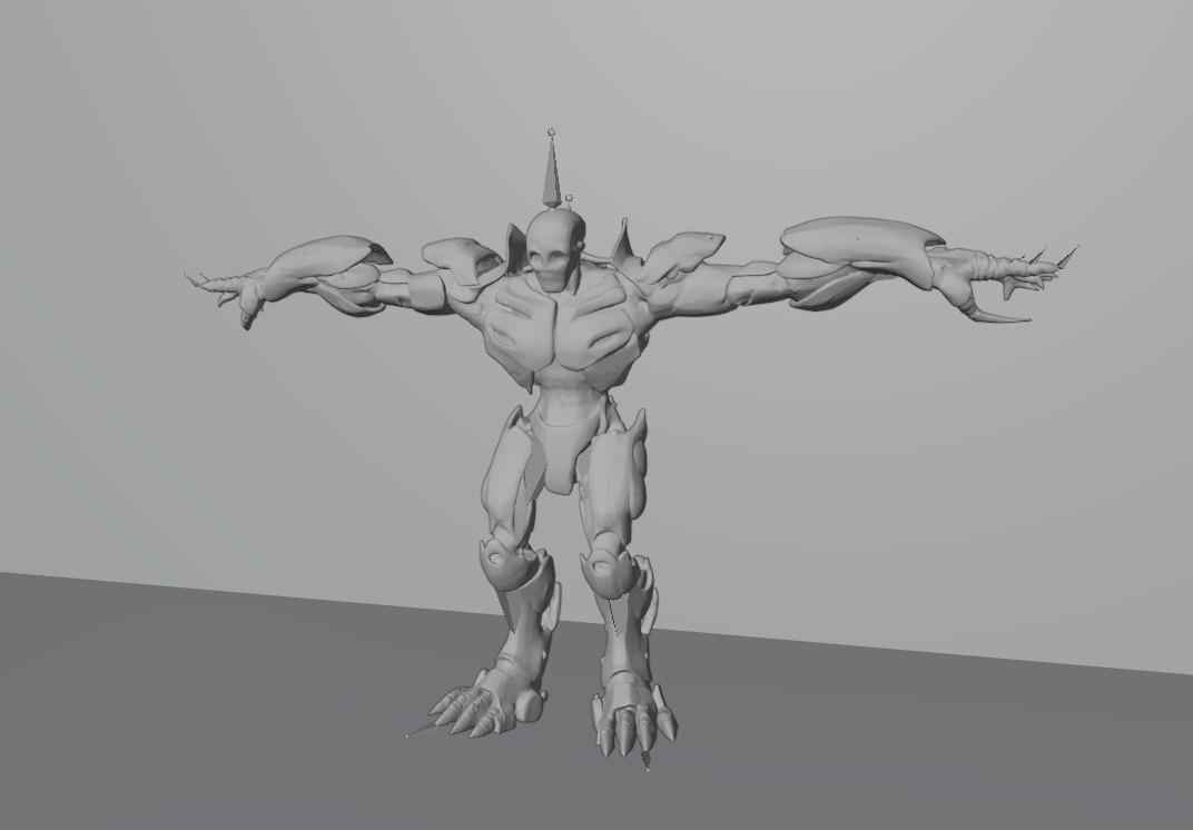 Evil Cyborg Pack 3D model_5