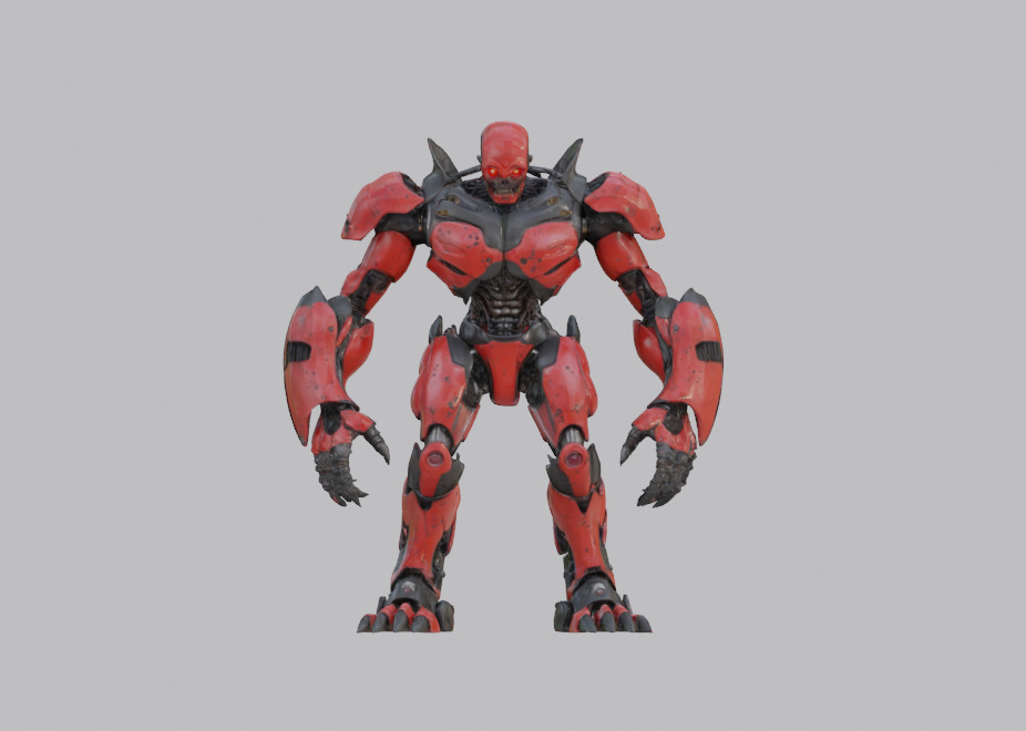 Evil Cyborg Pack 3D model_12