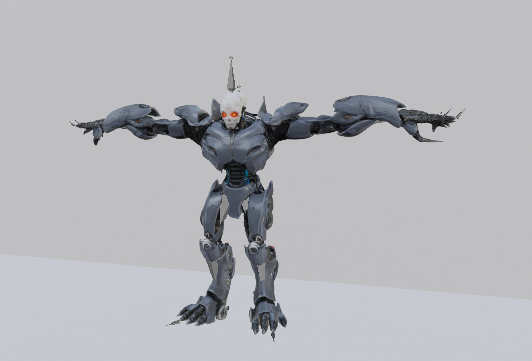 Evil Cyborg Pack 3D model_4
