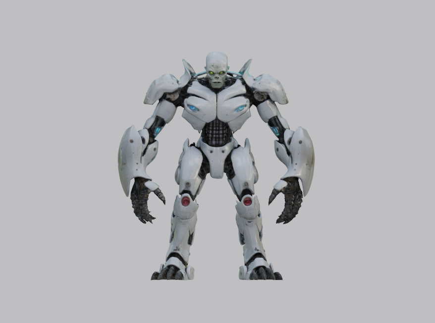 Evil Cyborg Pack 3D model_11