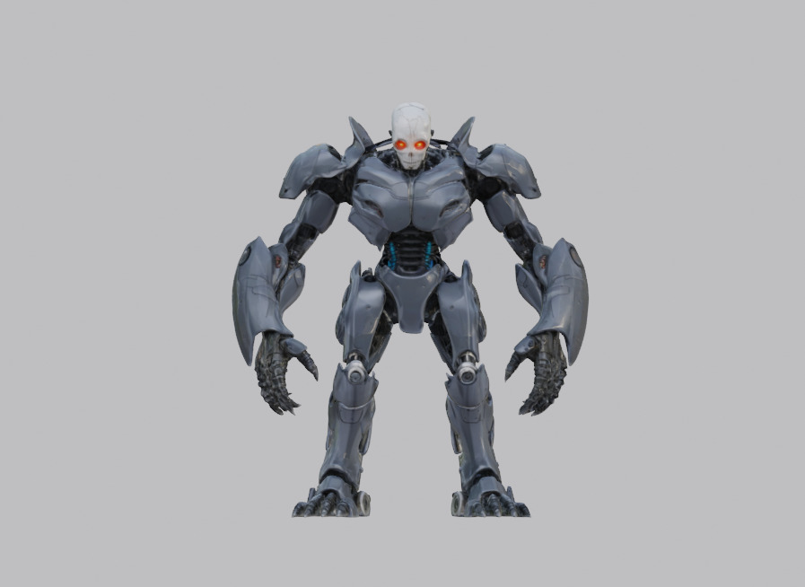 Evil Cyborg Pack 3D model_9