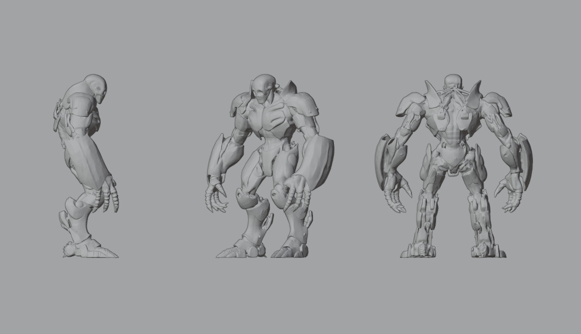 Evil Cyborg Pack 3D model_18