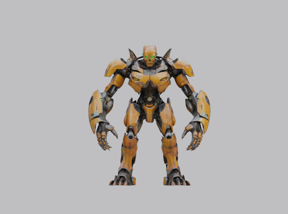 Evil Cyborg Pack 3D model_8