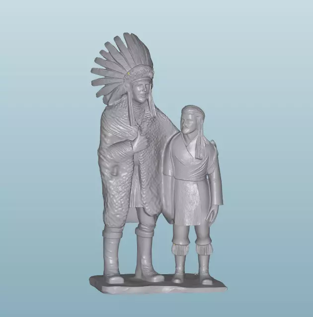 INDIAN  W26 Native American Figures 3D print model_0