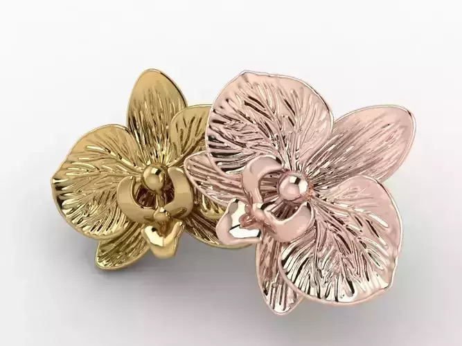 Earring Orchid version 3 