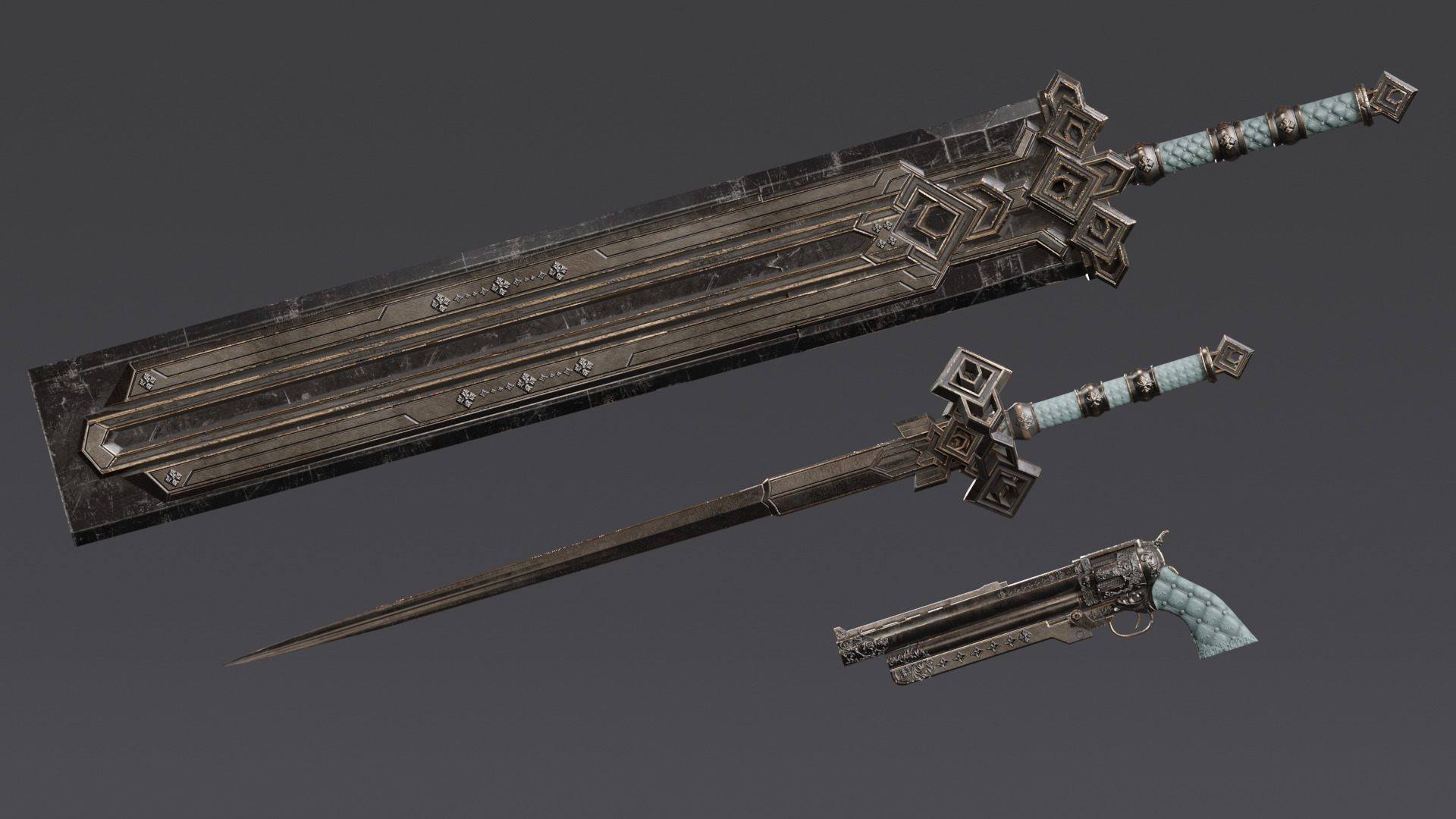 NYX - Vampire Hunter  - Fantasy Female Warrior Game Character 3D model_21