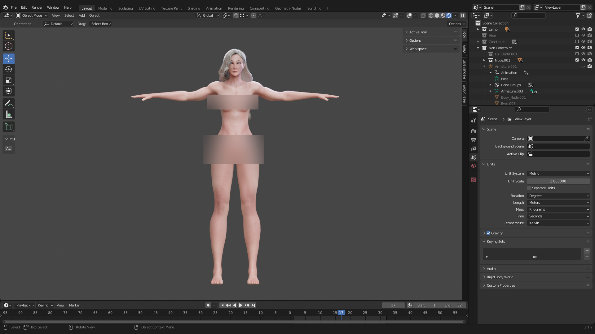 NYX - Vampire Hunter  - Fantasy Female Warrior Game Character 3D model_28