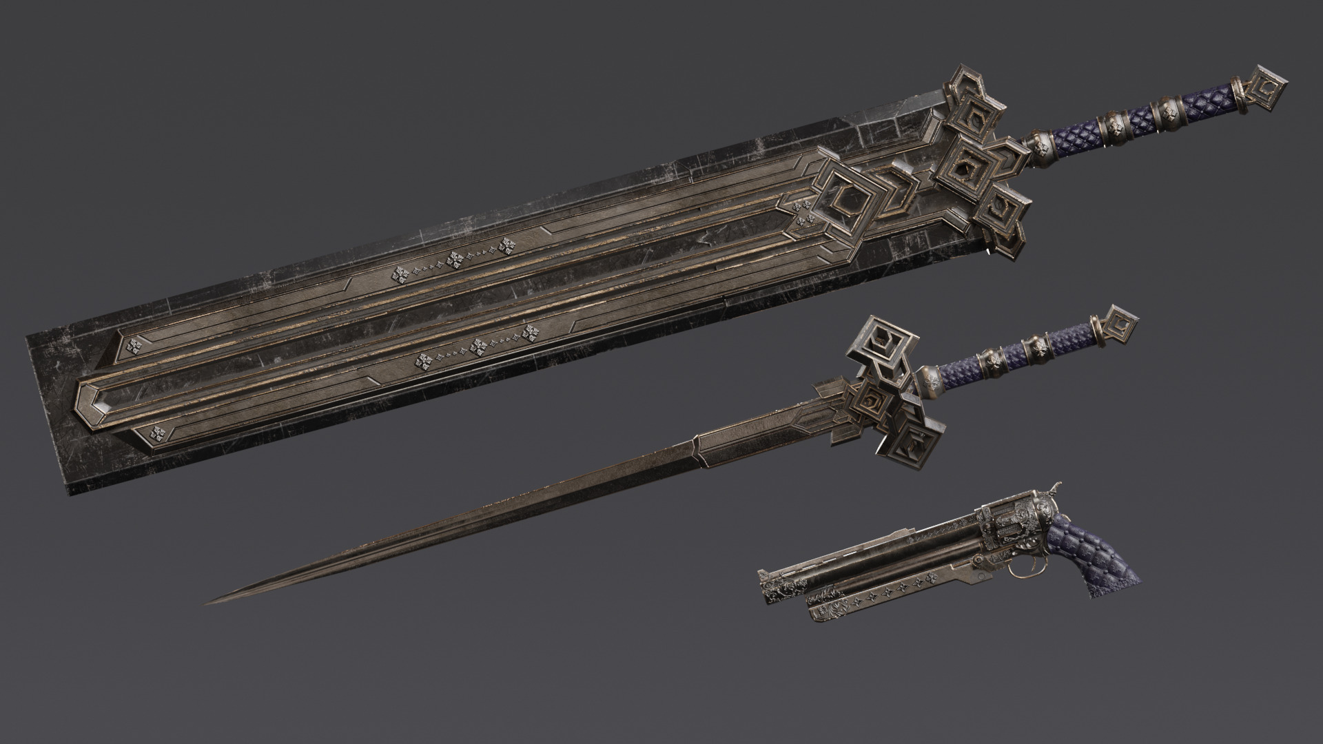 NYX - Vampire Hunter  - Fantasy Female Warrior Game Character 3D model_19