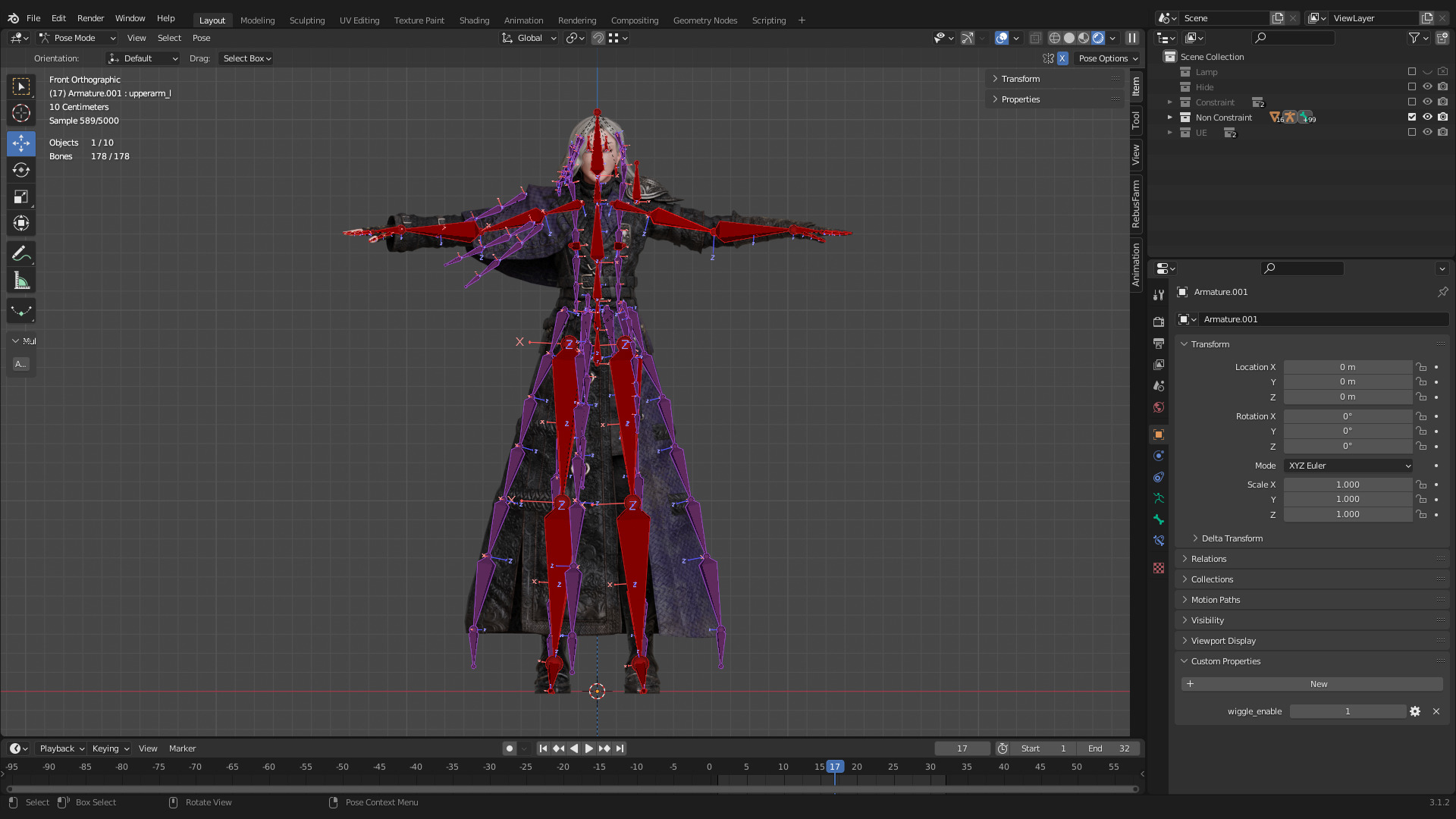NYX - Vampire Hunter  - Fantasy Female Warrior Game Character 3D model_34