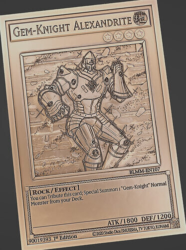 Gem-Knight Alexandrite - yu-gi-oh 3D print model