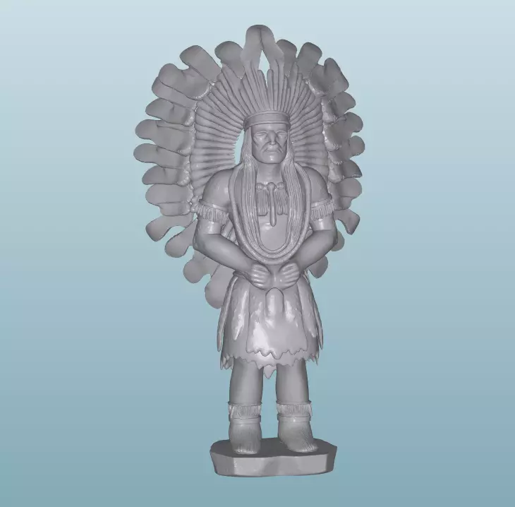 INDIAN  W28 Native American Figures 3D print model_0