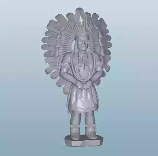 INDIAN  W28 Native American Figures 3D print model