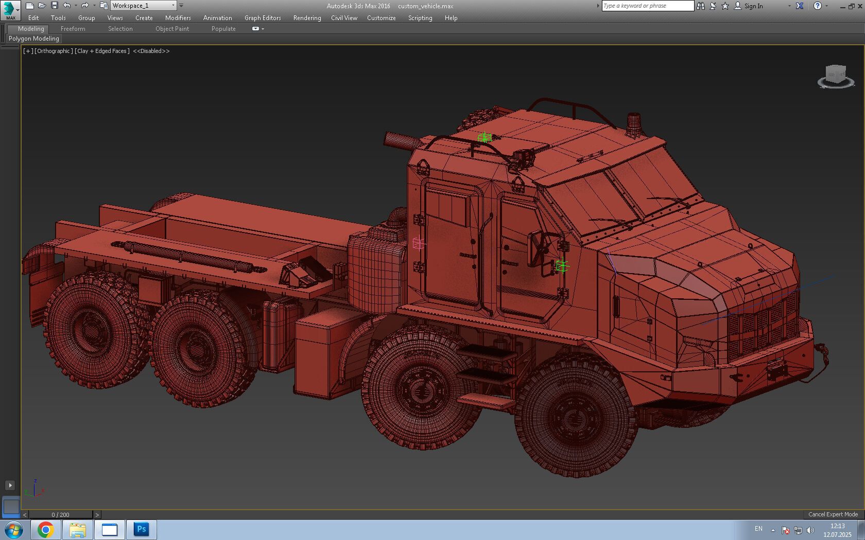 Custom vehicle made in 3d 3D model_60