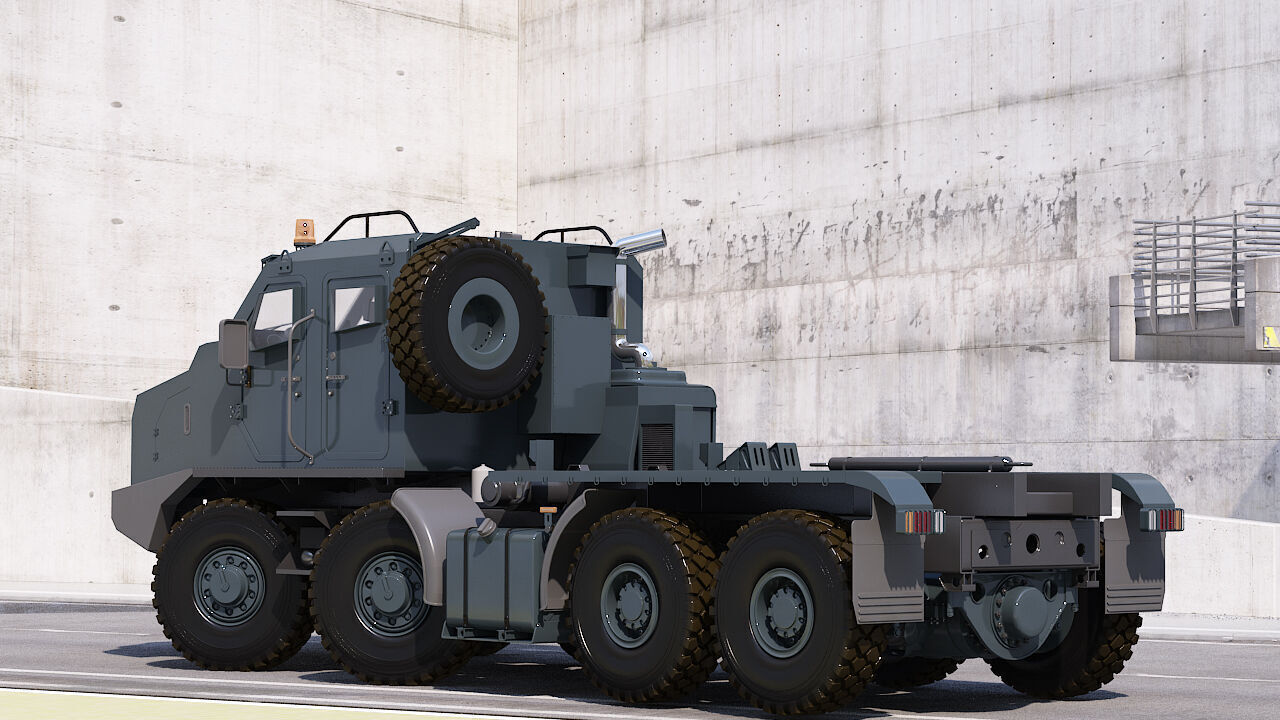 Custom vehicle made in 3d 3D model_1