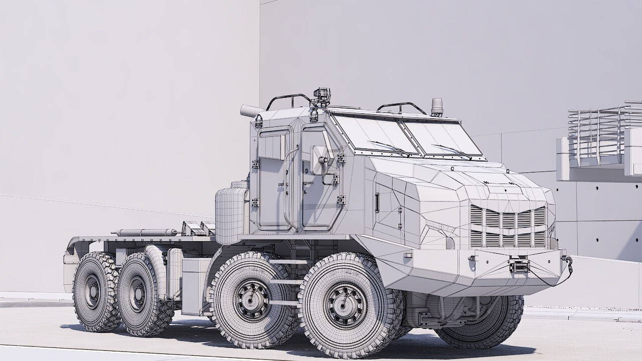 Custom vehicle made in 3d 3D model_3