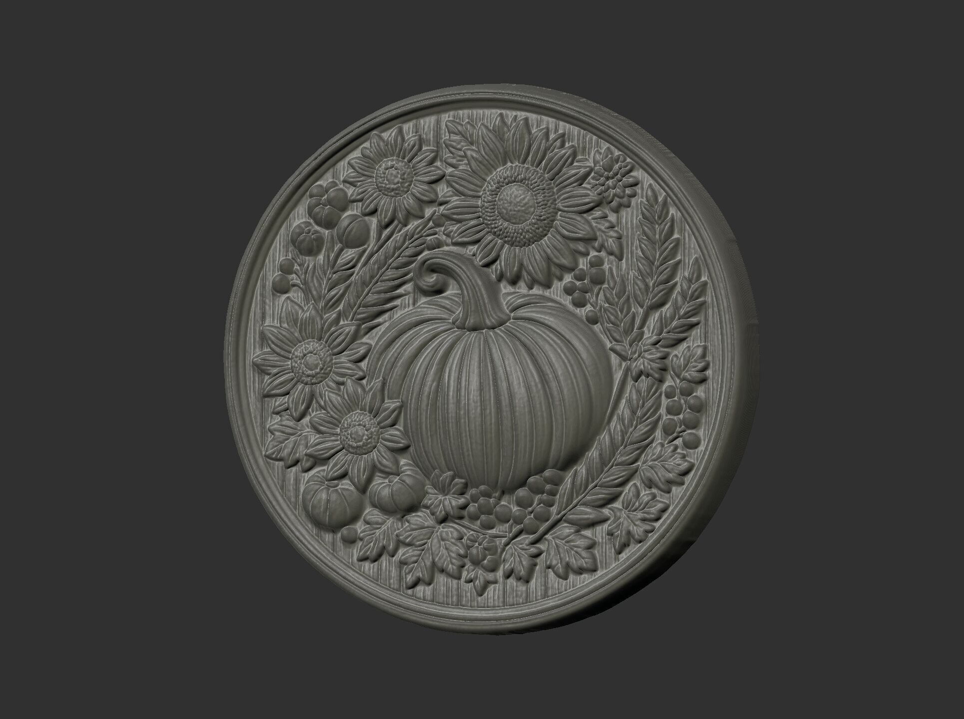 pumpkin harvest themed cnc model 3D print model_5