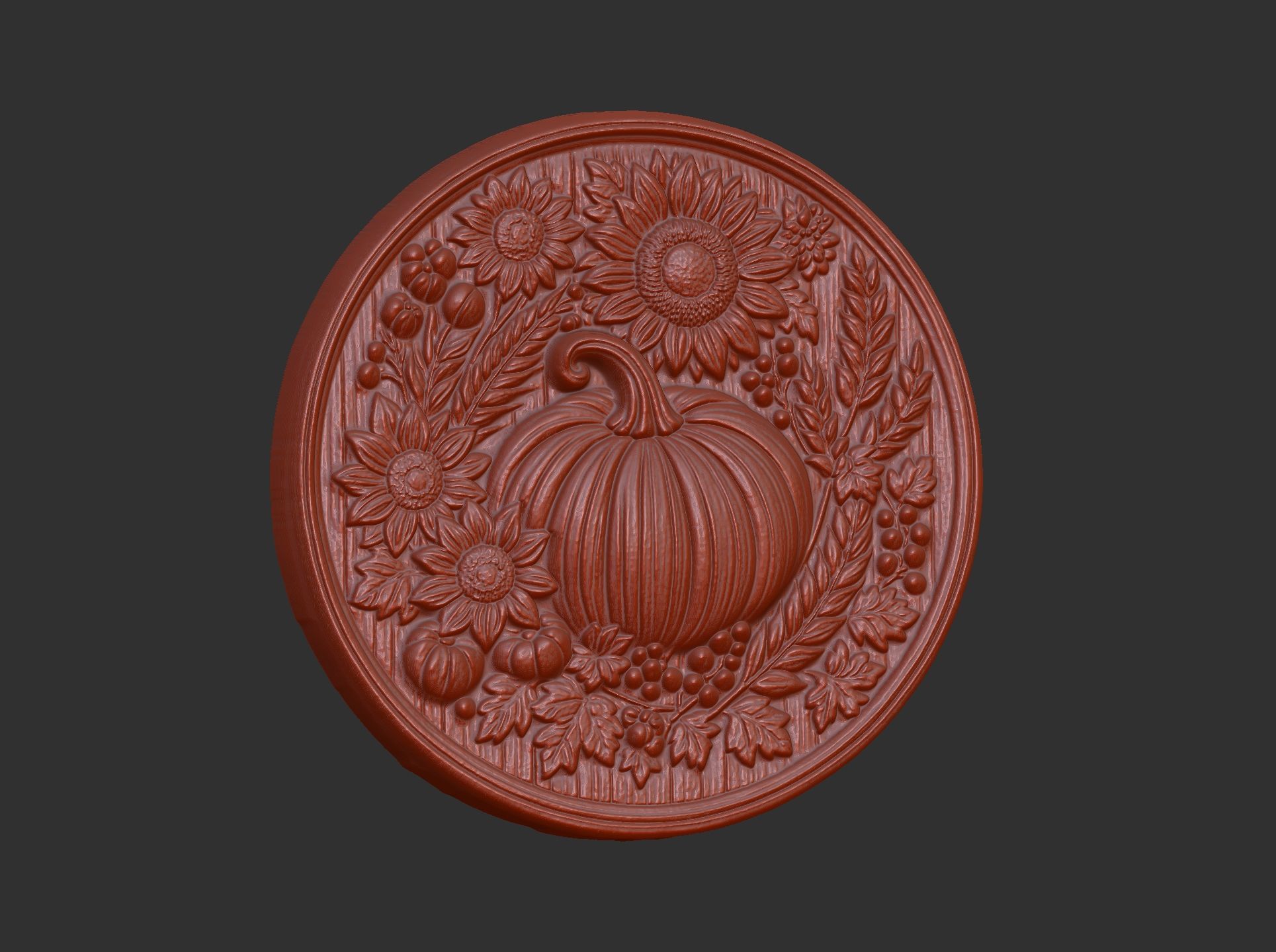 pumpkin harvest themed cnc model 3D print model_18