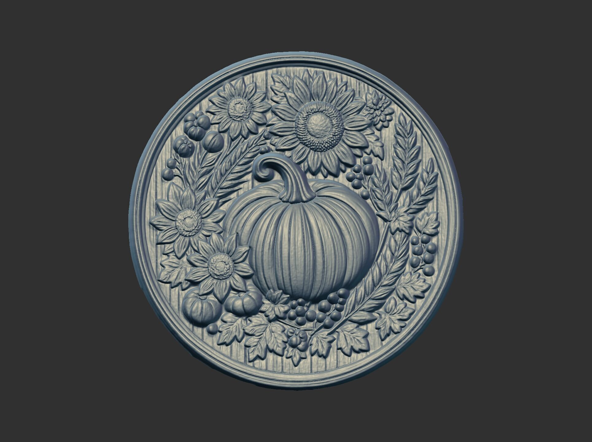 pumpkin harvest themed cnc model 3D print model_10